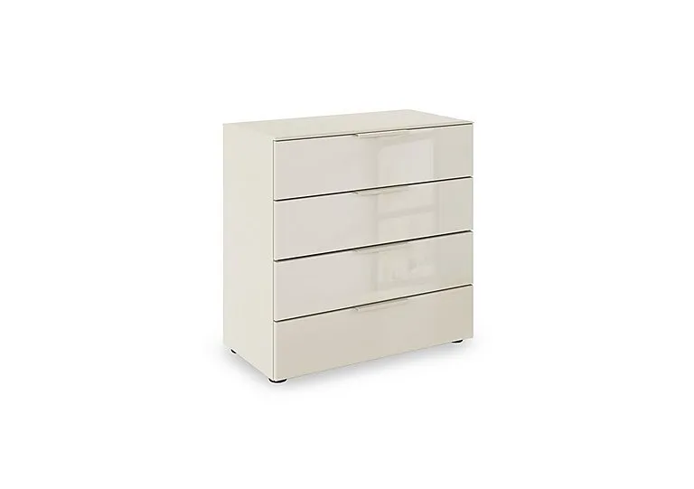 Haven 80cm 4 Drawer Décor Chest with Glass Front