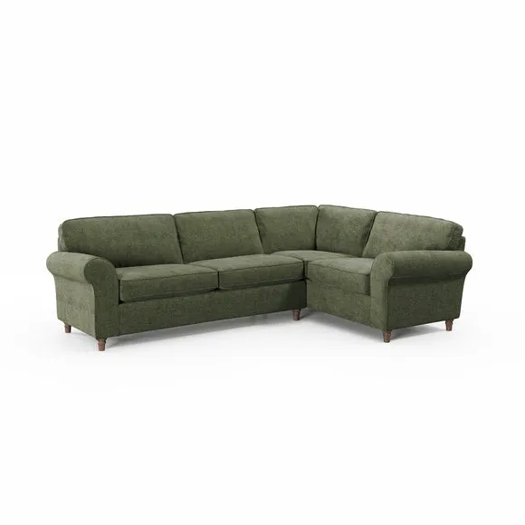 Flori Chenille Soft Texture Corner Sofa 6
