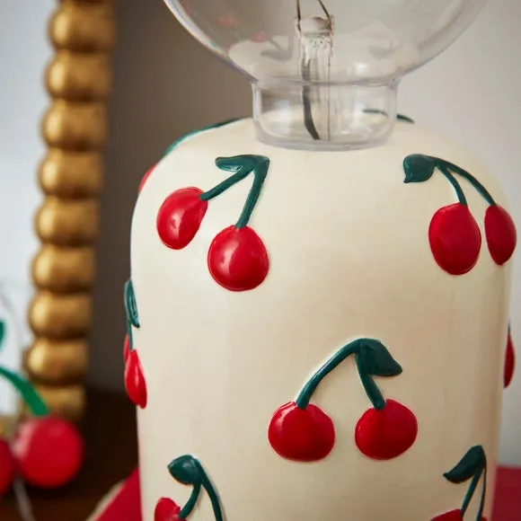 Cherise Cherry Exposed LED Bulb Table Lamp 4