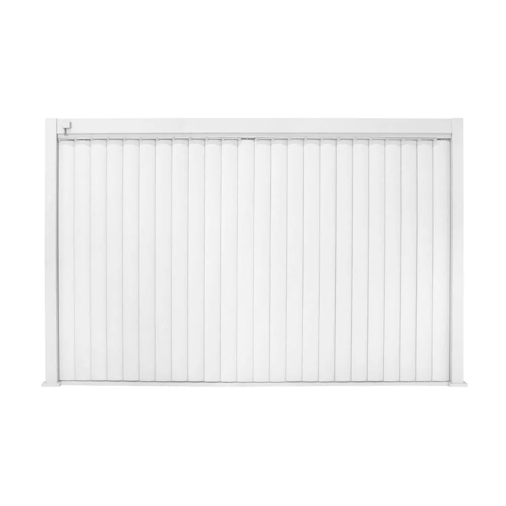 sweeek Vertical adjustable louver panel 4m for Triomphe pergola 4x3m in White 6