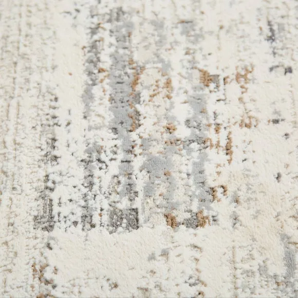 Distressed Look Abstract Rug 2