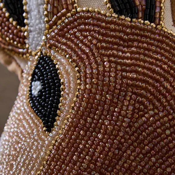 Beaded Deer Head Cushion 4