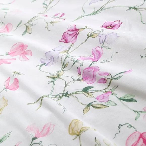 Raya Sweetpea Polycotton Duvet Cover & Pillowcase Set 3