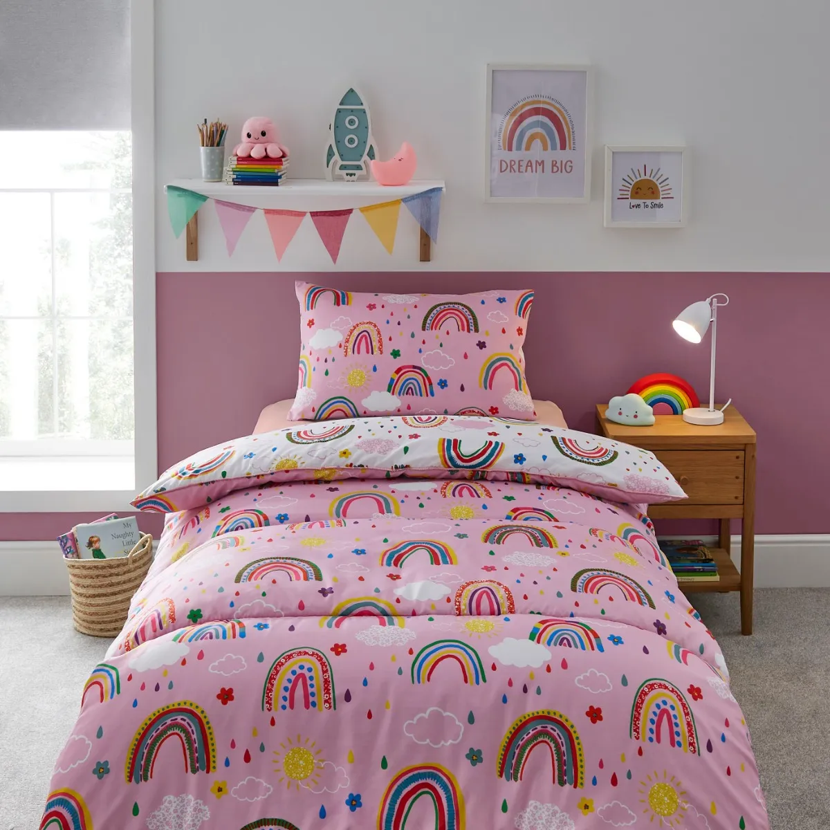 silentnight healthy growth rainbow coverless duvet - 9 tog - single