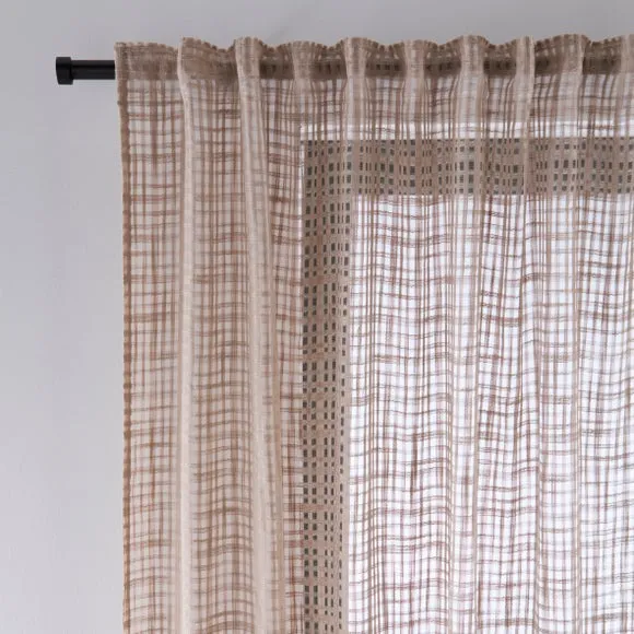 Window Pane Multiway Voile Panel 1