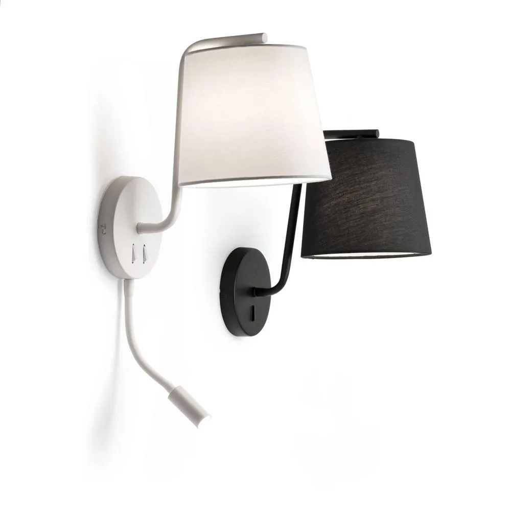 Netlighting LED 1 Light Indoor Wall Light Reading Lamp White E27 2