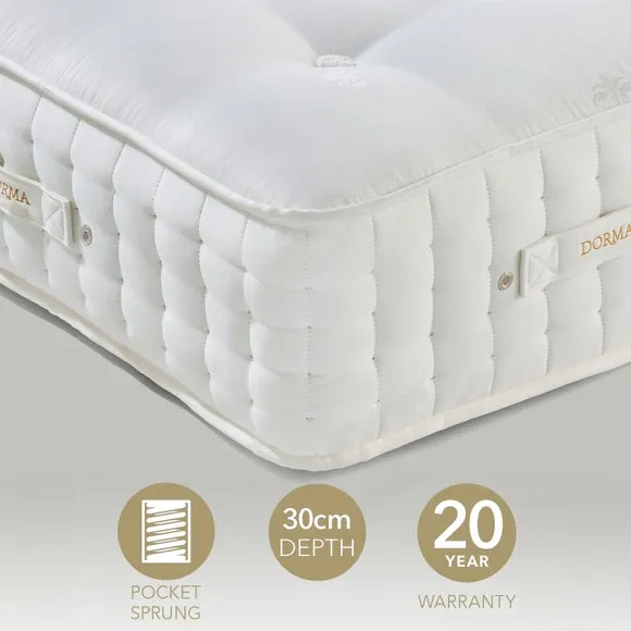 Dorma Natural 7000 Pocket Sprung Alpaca Split Tension Mattress
