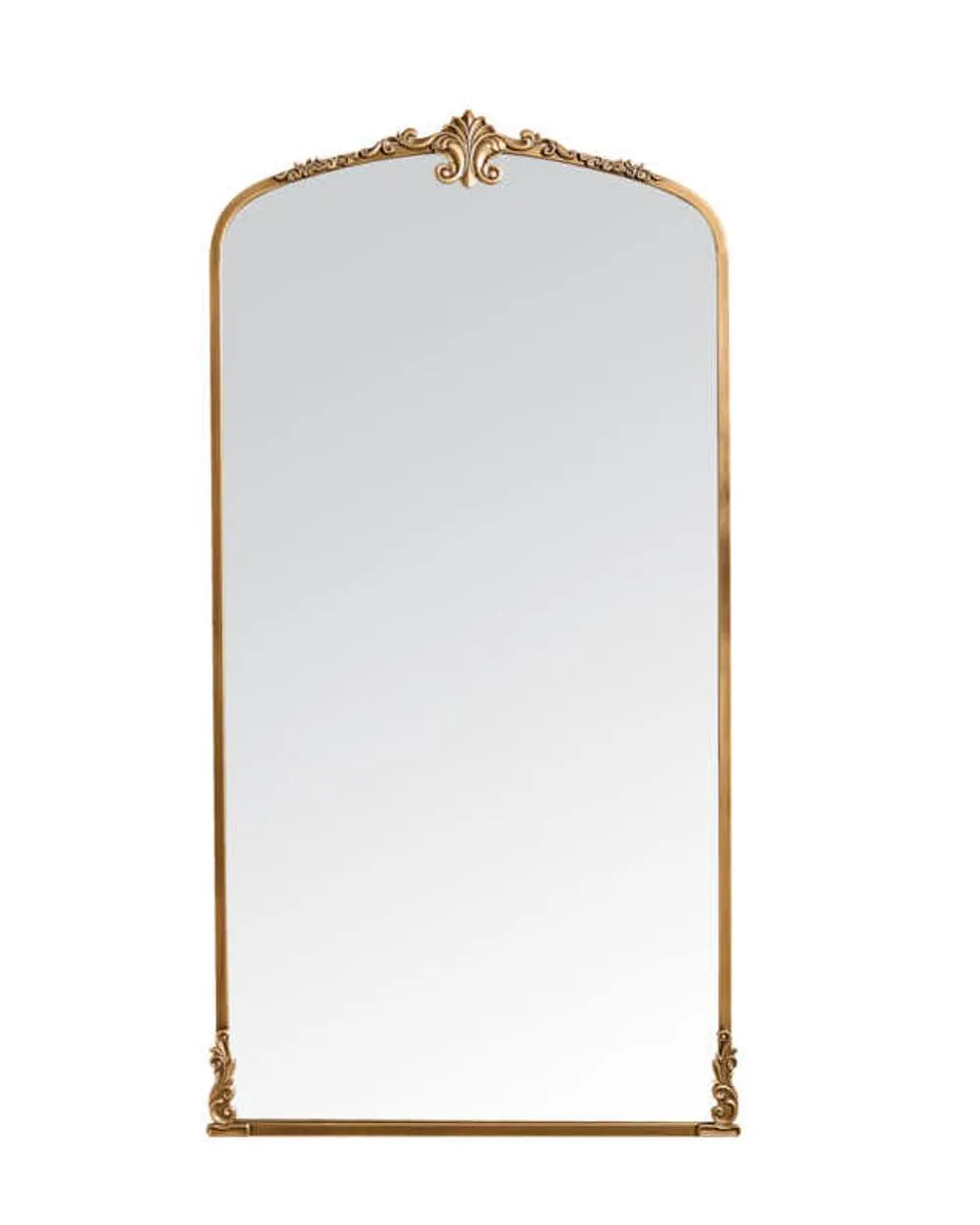 Dibor Vintage Ornate Wall Mounted Free Standing Mirror Tall Wall Mirror H167cm x W87cm in Gold 2