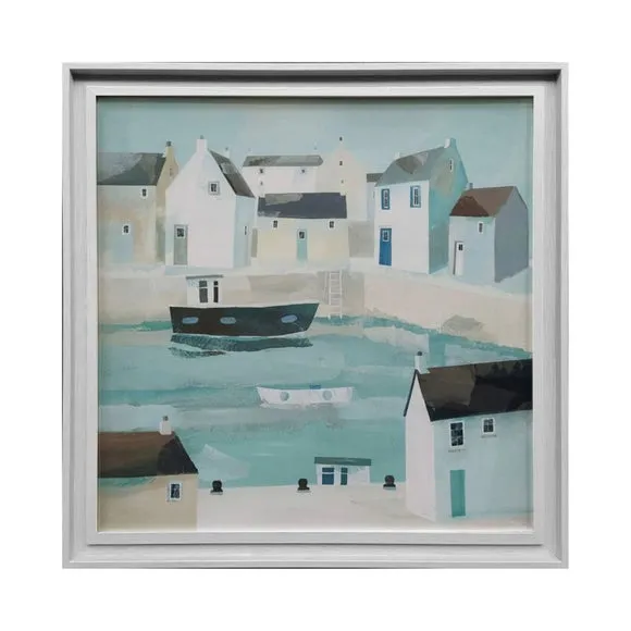 Little Harbour by Claire Henley Framed Canvas 3