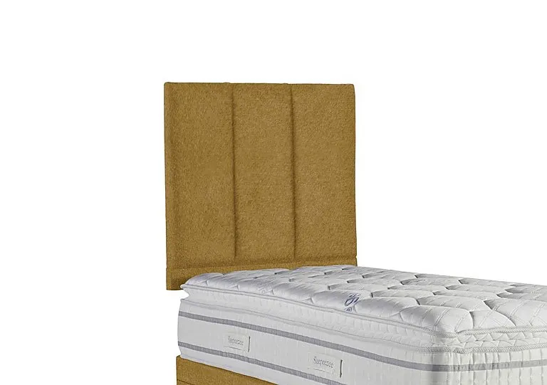 Spire Strutted Headboard - Single - Tweed Mustard