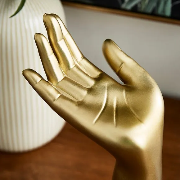 Gold Resin Hand Ornament 2