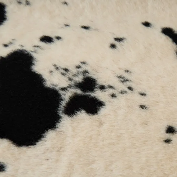 Beatrice II Cow Print Faux Fur Snuggle Chair 6