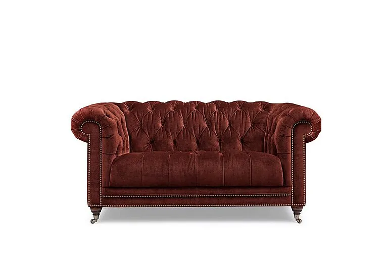 Walter 2 Seater Fabric Chesterfield Sofa - Tawny