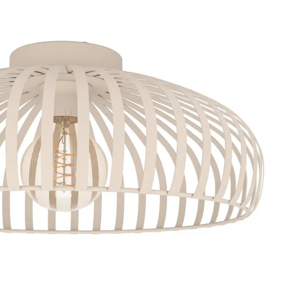 EGLO Mogano Scandi Caged Semi Flush Ceiling Light 2