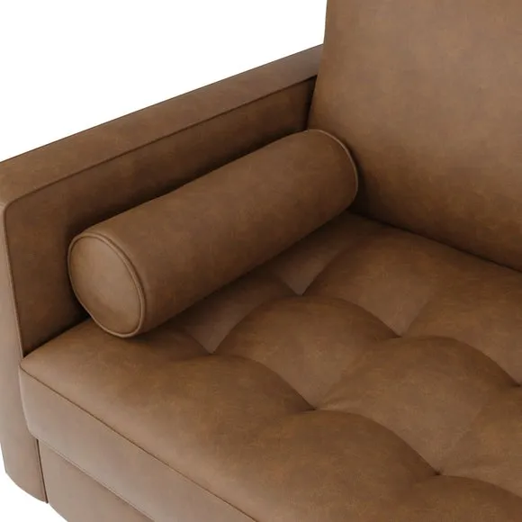 Zoe Faux Leather 3 Seater Sofa 6