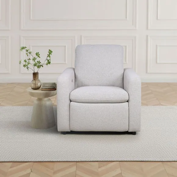 Zaria Boxy Basketweave Power Recliner Armchair 2