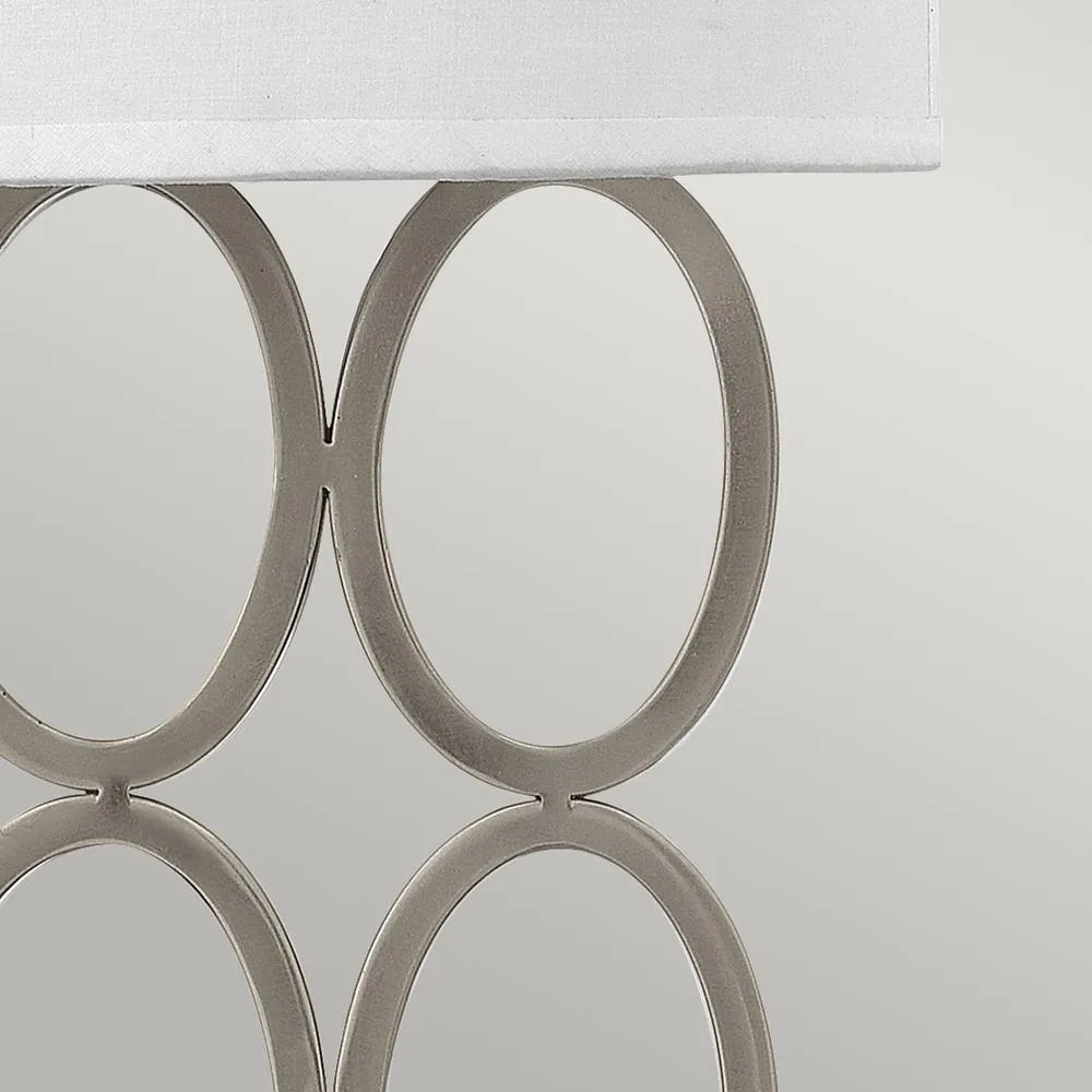Netlighting Hinkley Fredrick Ramond Jules 2 Light Wall Light Brushed Nickel in Grey 2