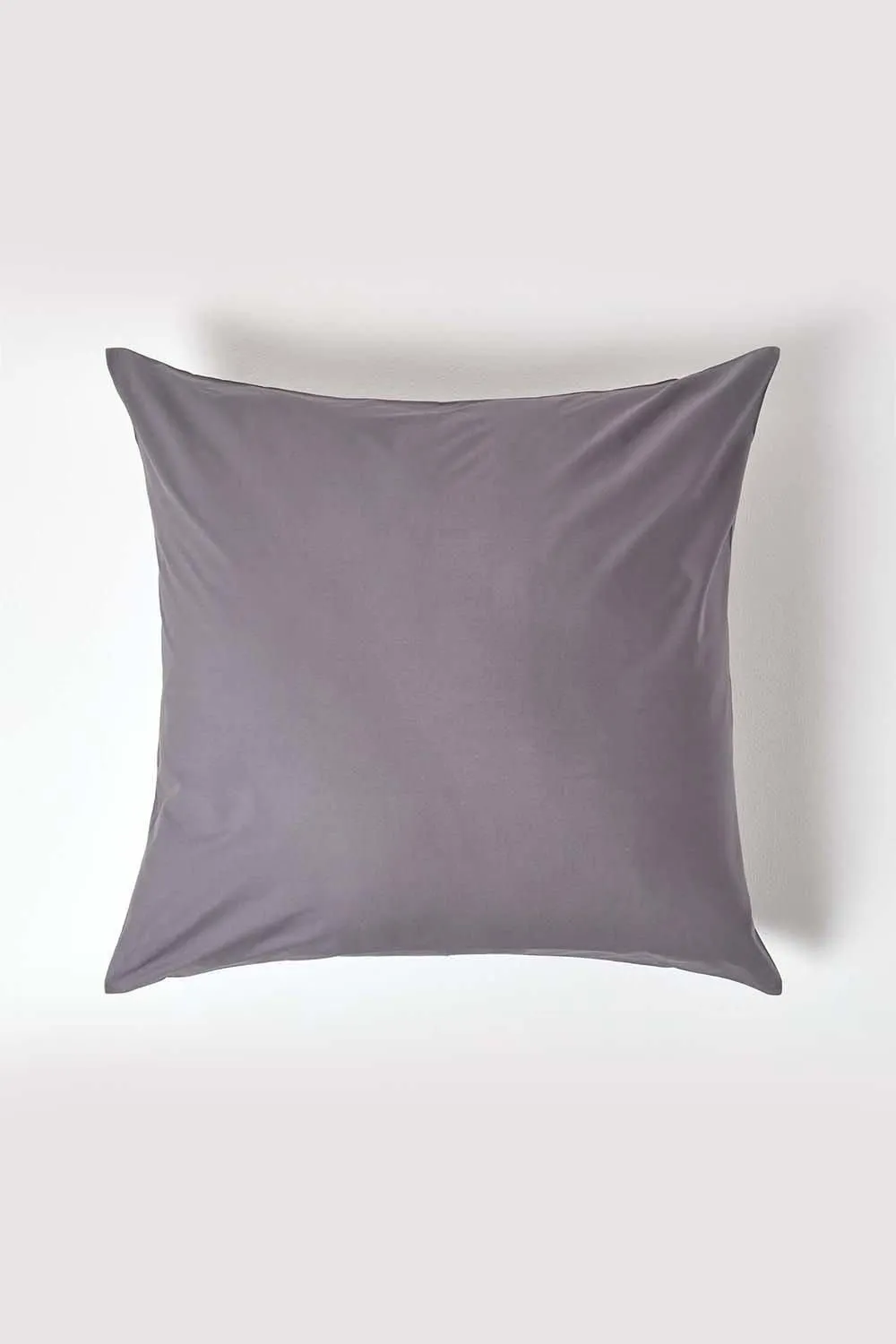 Homescapes Continental Egyptian Cotton Pillowcase 200 TC, 80 x 80 cm in Dark Grey 1