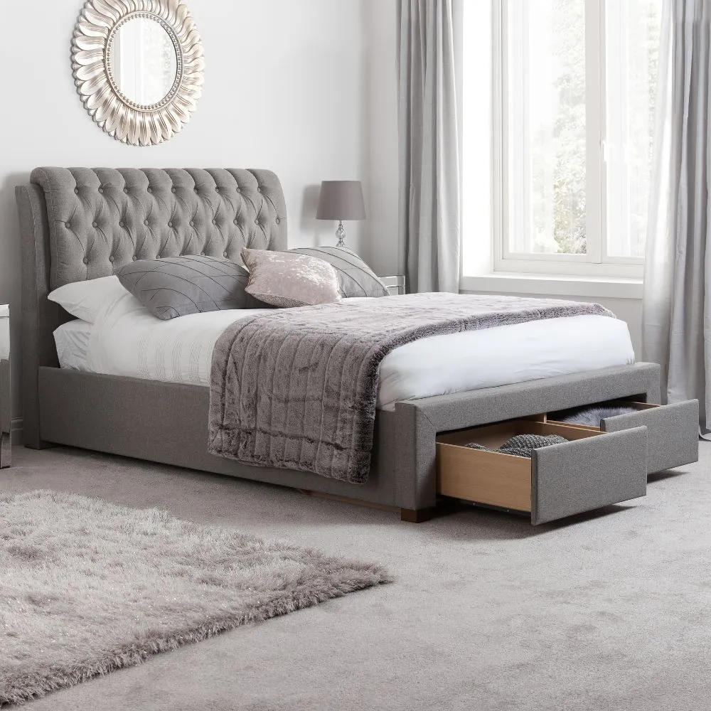 Birlea Valentino Bed in Grey 2