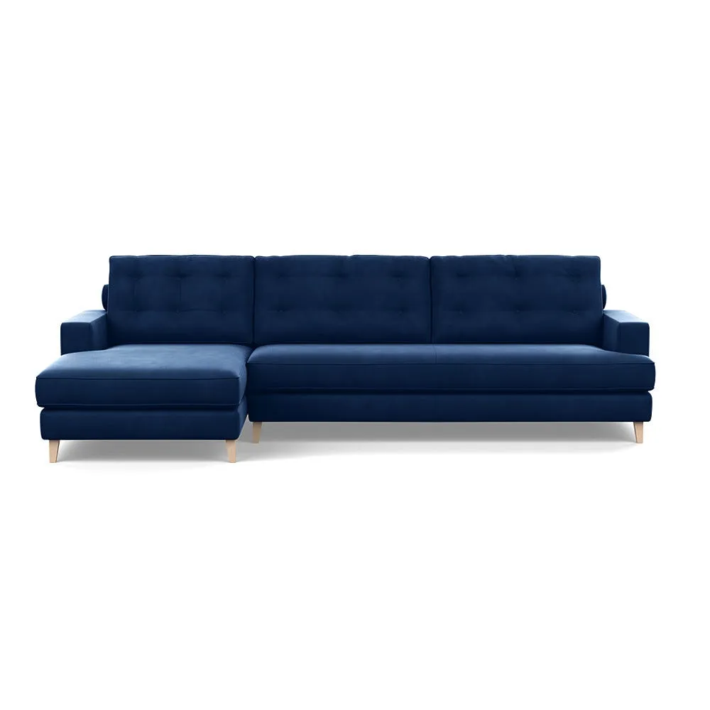 Heal's Mistral Left Hand Facing Corner Sofa In Velvet 1