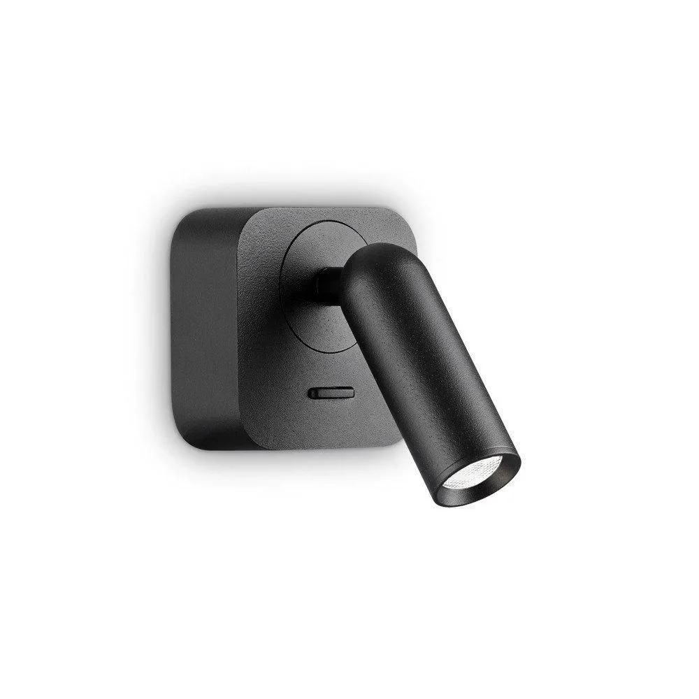 Netlighting Bean LED Decorative Square Reading Light Black 3000K 3.5W