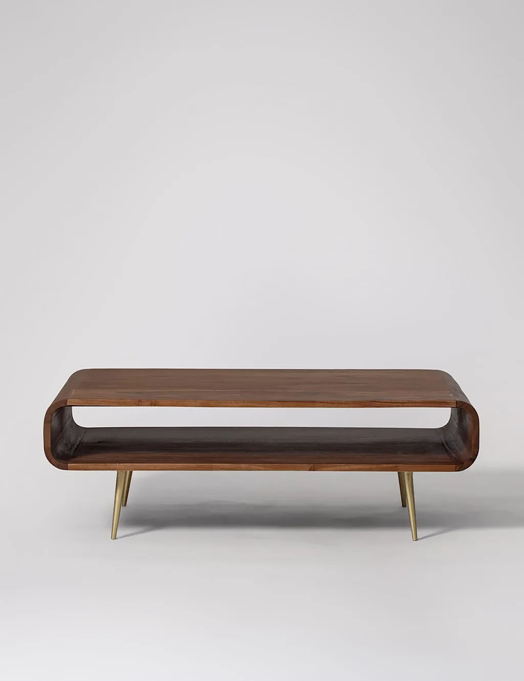 Swoon Harring Acacia Wood Coffee Table Dark Brown