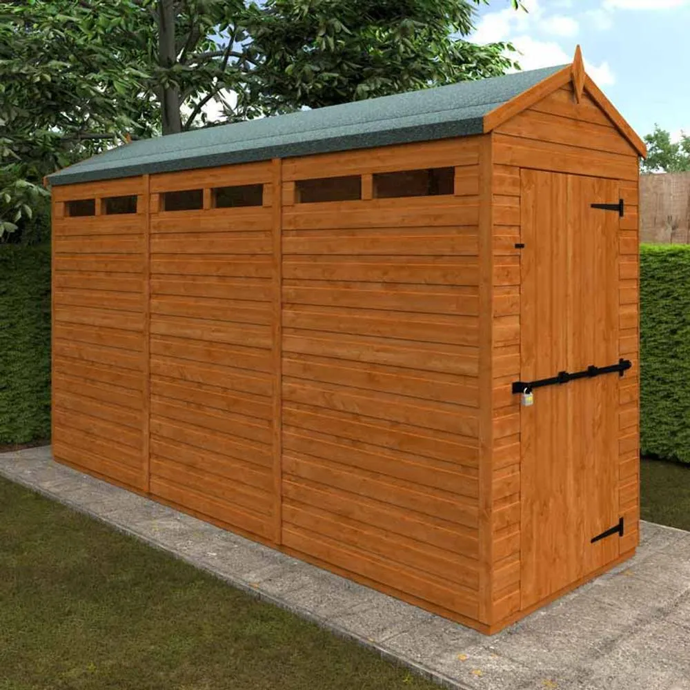 Buttercup Farm 12x4 Flex Apex Security 12mm Flex - L353.8 x W115 x H219.2 cm in Burnt Orange 2