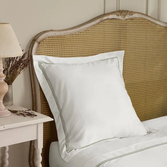 Dorma Rovello Embroidery 100% Cotton Continental Pillowcase 2