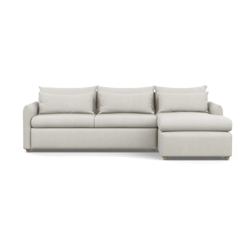 Heal's Pillow Large Right Hand Corner Chaise Capelo Linen-Cotton Sea Salt
