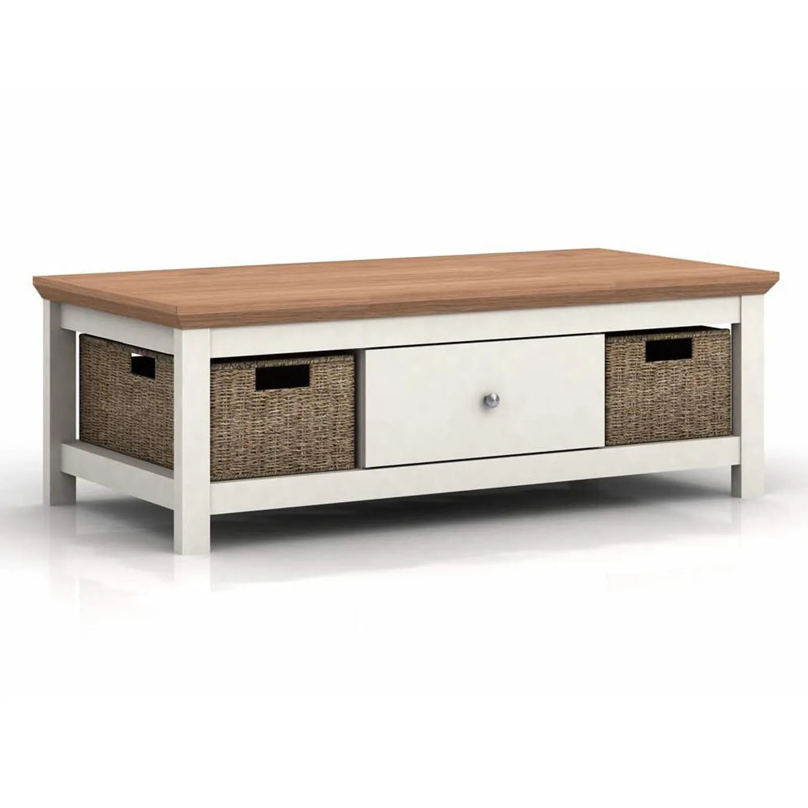 Cotswold Oak Effect Cream Coffee Table Cream