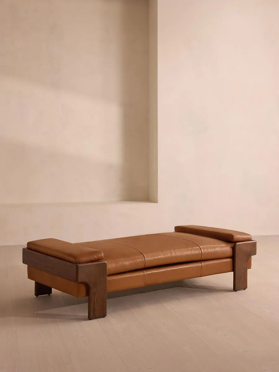 Marcia Daybed, Leather, Chestnut