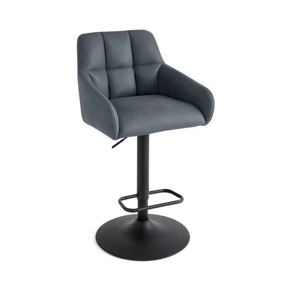 Jase Adjustable Height Barstool, Faux Leather 5