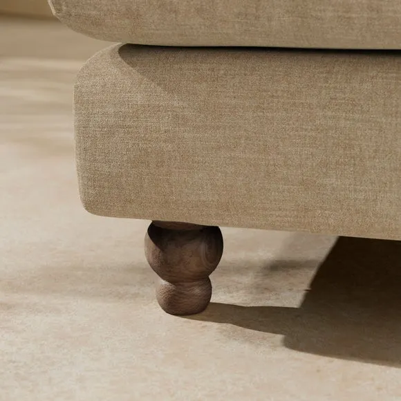 Arthur Linen Chenille Snuggle Chair 5