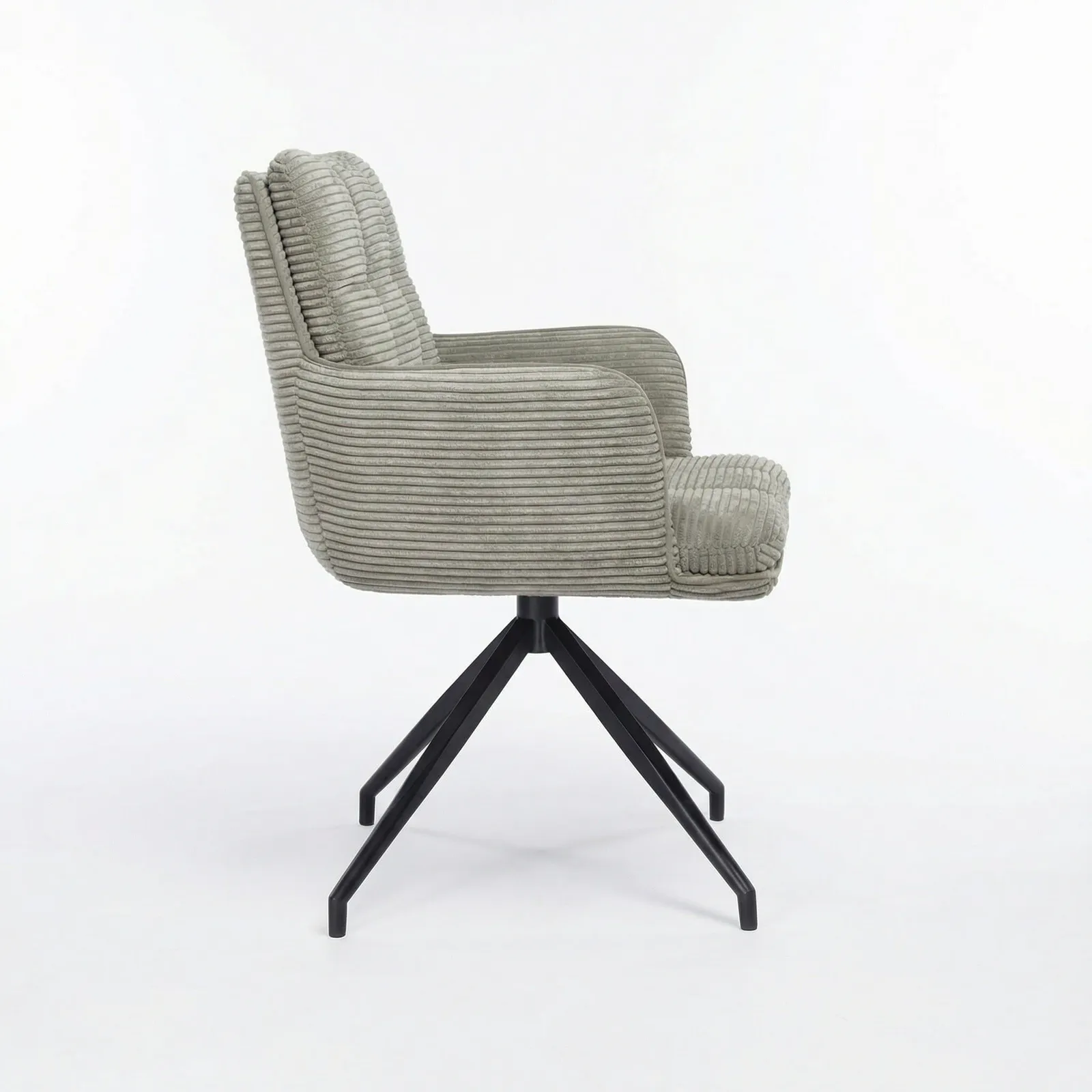 Odine Swivel Dining Chair, Grey Velvet | Barker & Stonehouse 4