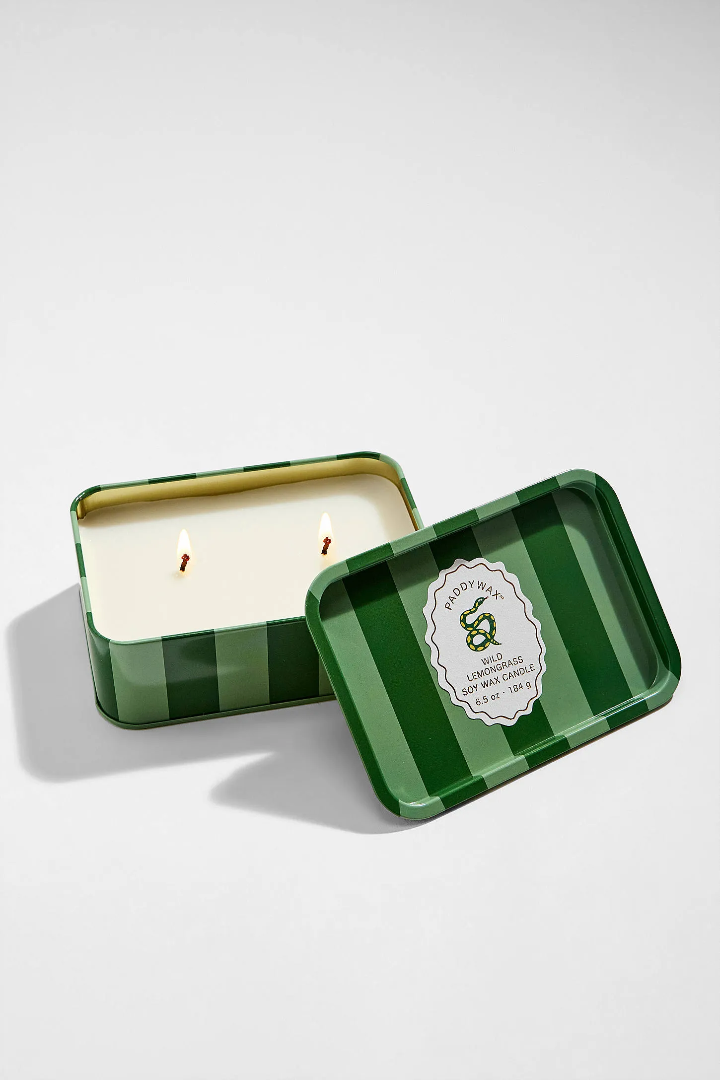 Paddywax Wild Lemongrass Tin Soy Wax Candle ALL 3