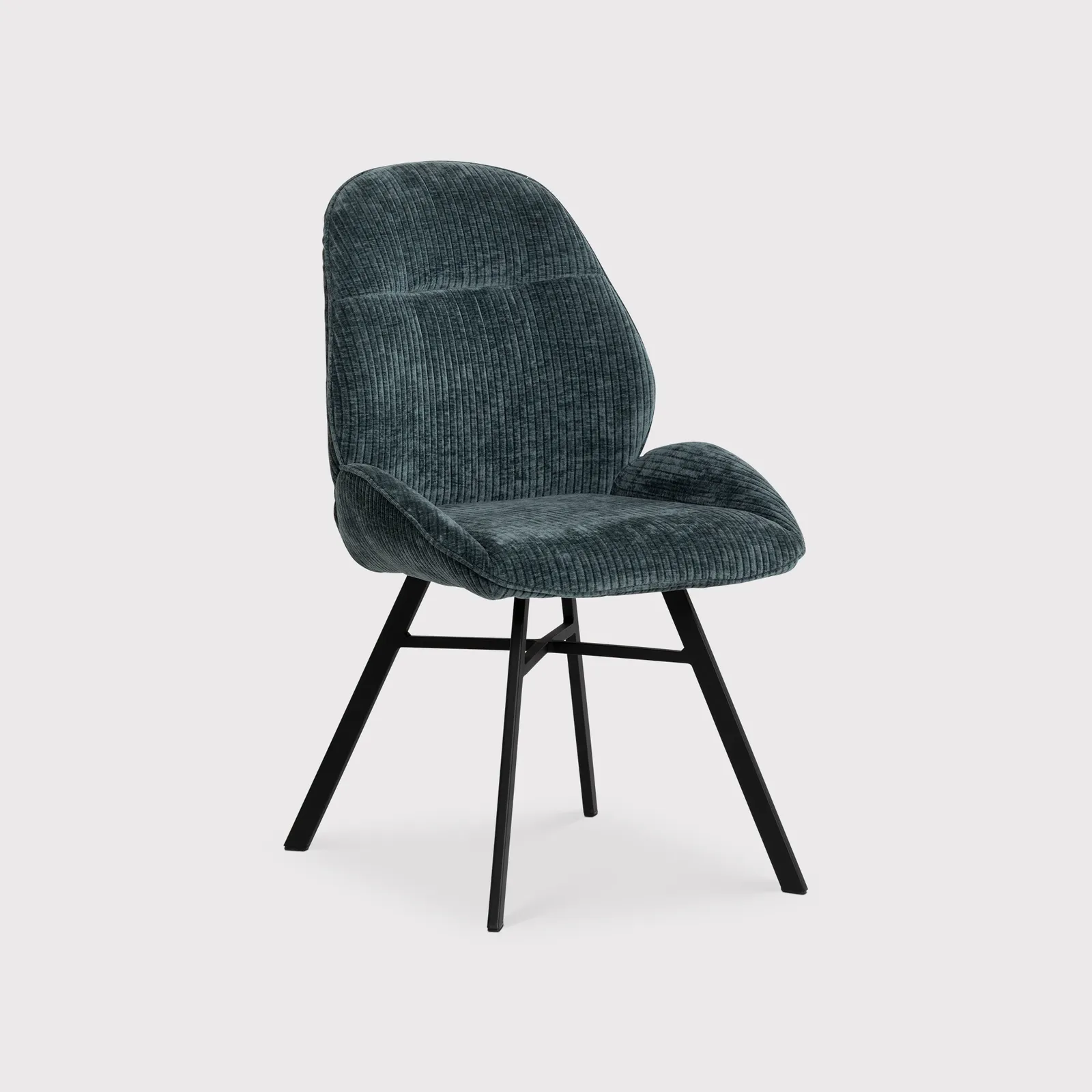 Ulza Dining Chair - Matching Stitch, Blue Fabric | Barker & Stonehouse 3