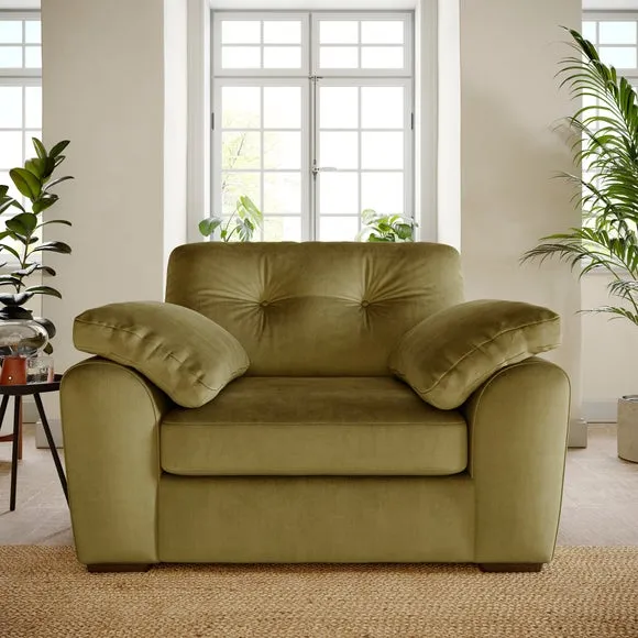 Milton Matte Velvet Snuggle Chair