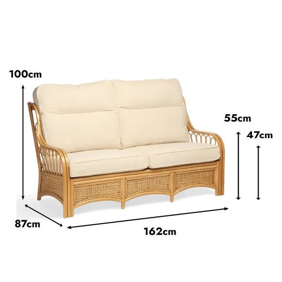 Desser Vale Rattan 3 Seater Sofa 6