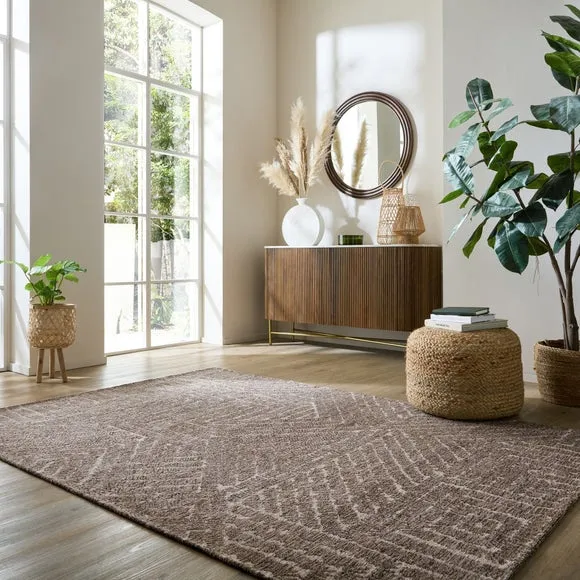 Maddox Geometric Chenille Rug 1