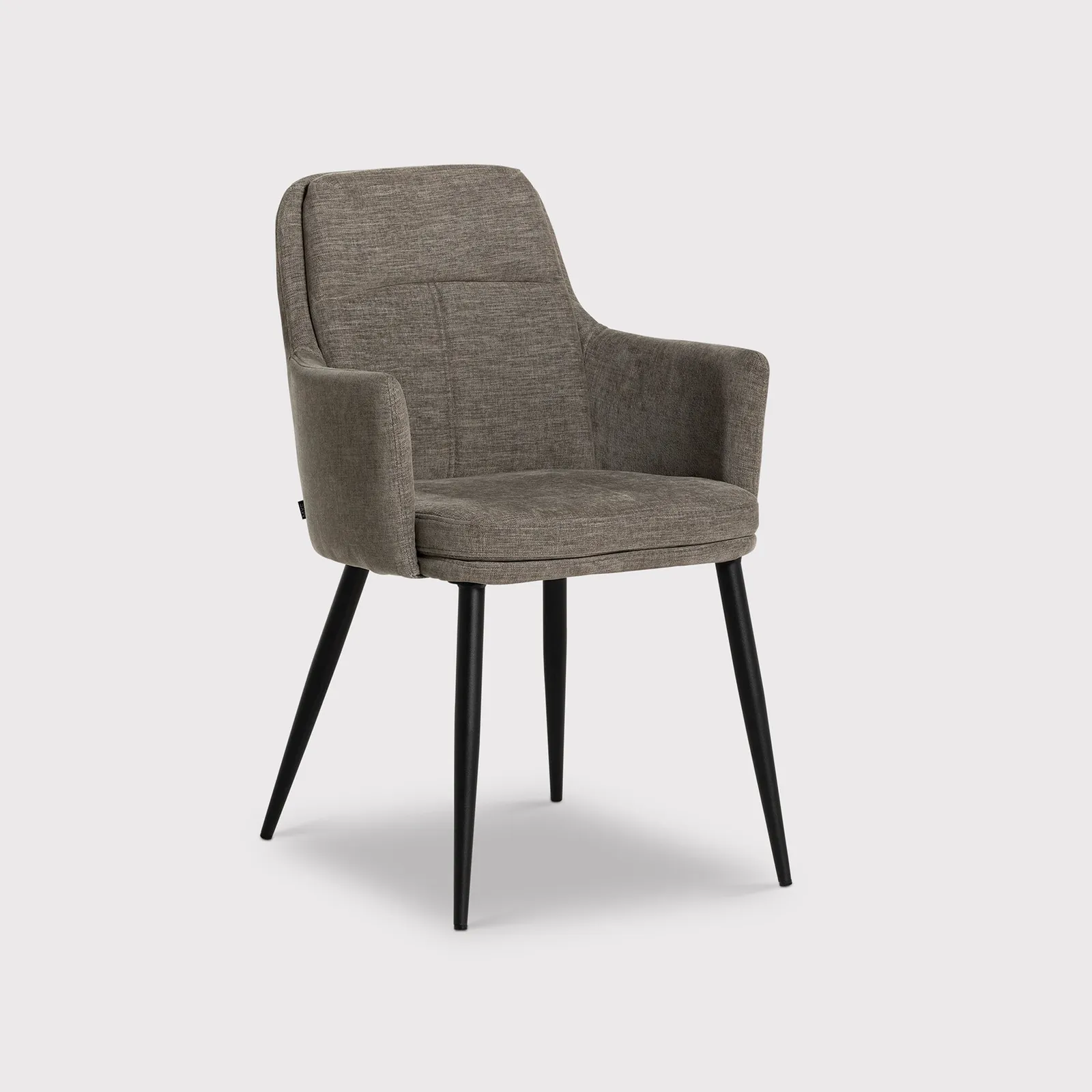 Shale Dining Chair With Arms, Grey Fabric | Barker & Stonehouse