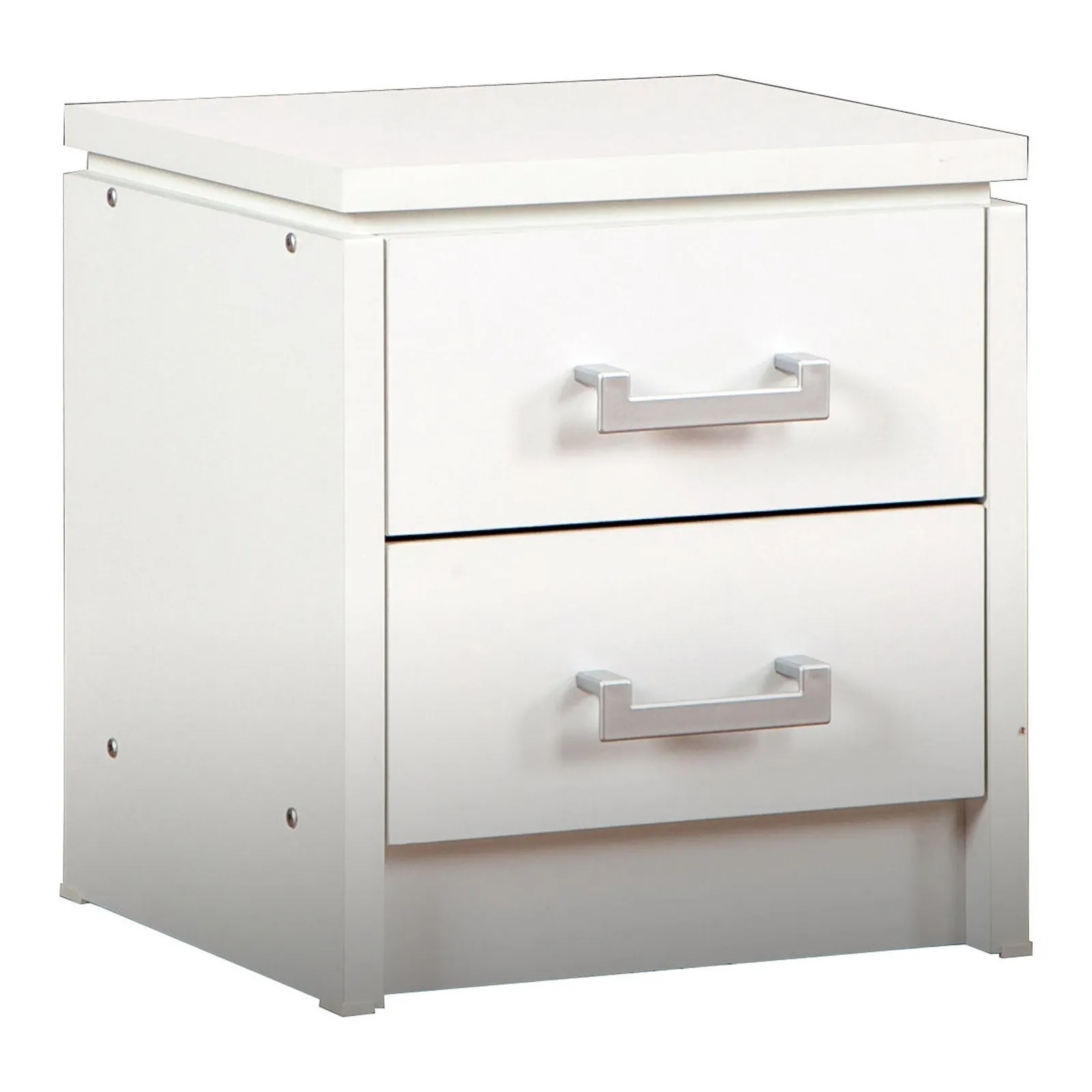 Charles 2 Drawer Bedside White
