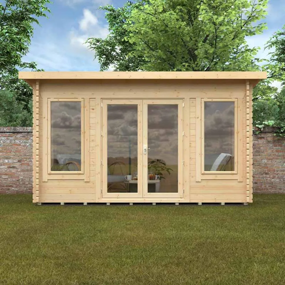 Buttercup Farm 14x8w The Hatfield 44mm Cabin - L415 x W235 x H232.8 cm in Natural 5