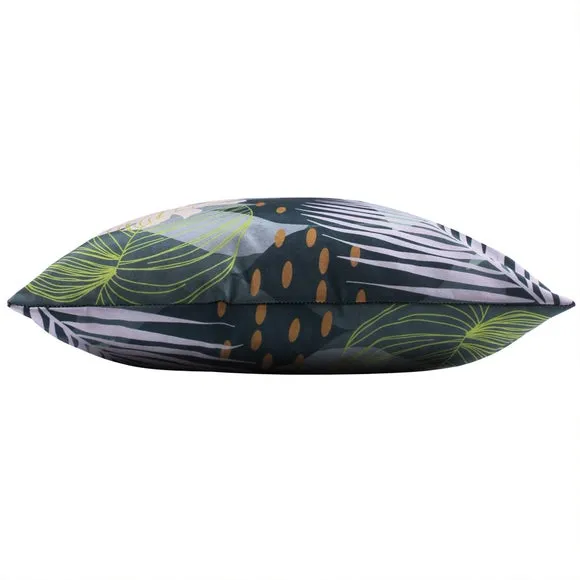 Leafy Teal Outdoor Cushion 4