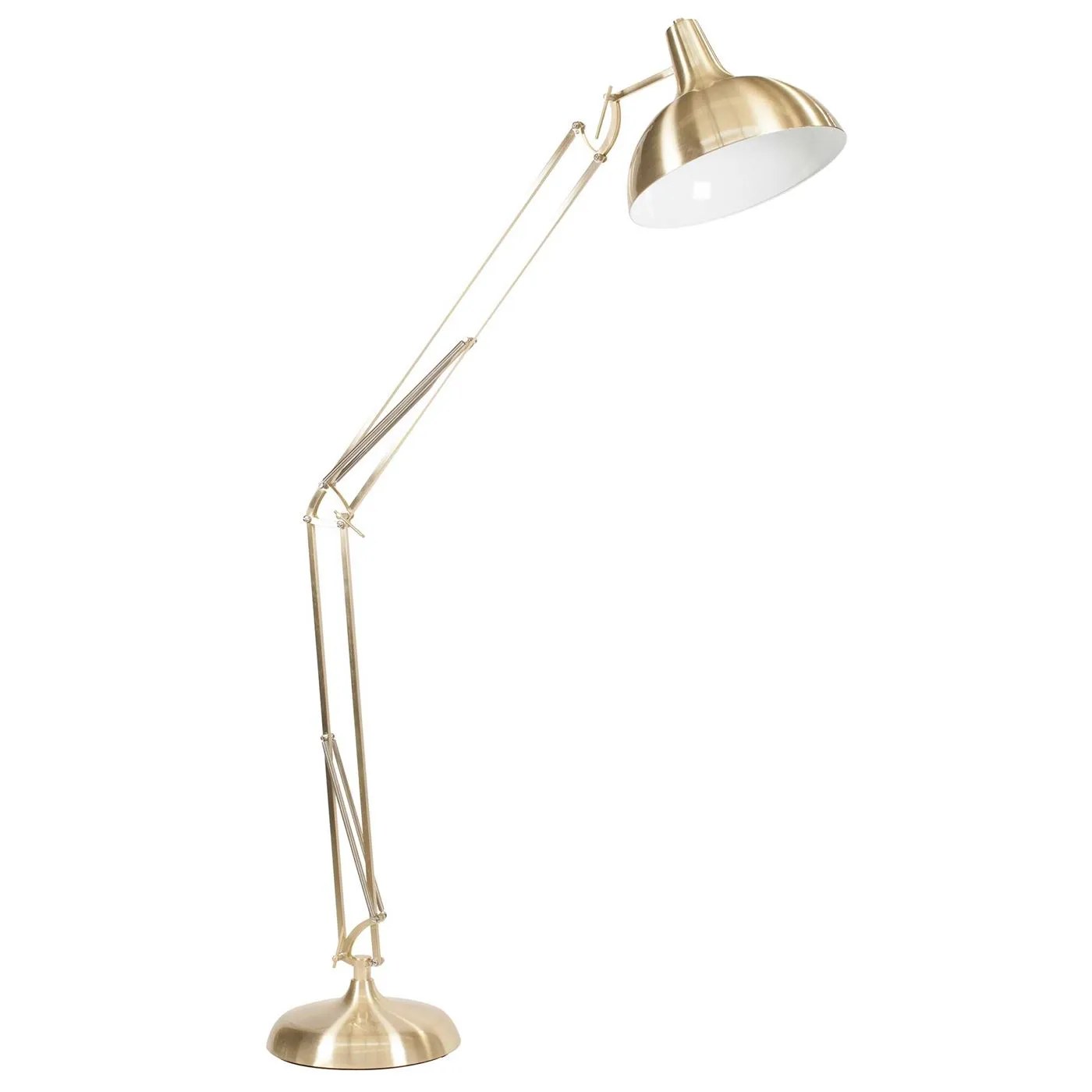 Oversized Task Floor Lamp, Brass