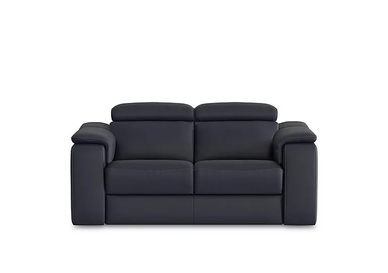 Canto 2 Seater Leather Sofa - Torello Blu