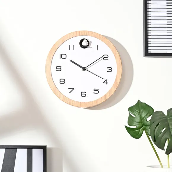 Interval Modern Round Cuckoo Wall Clock 6
