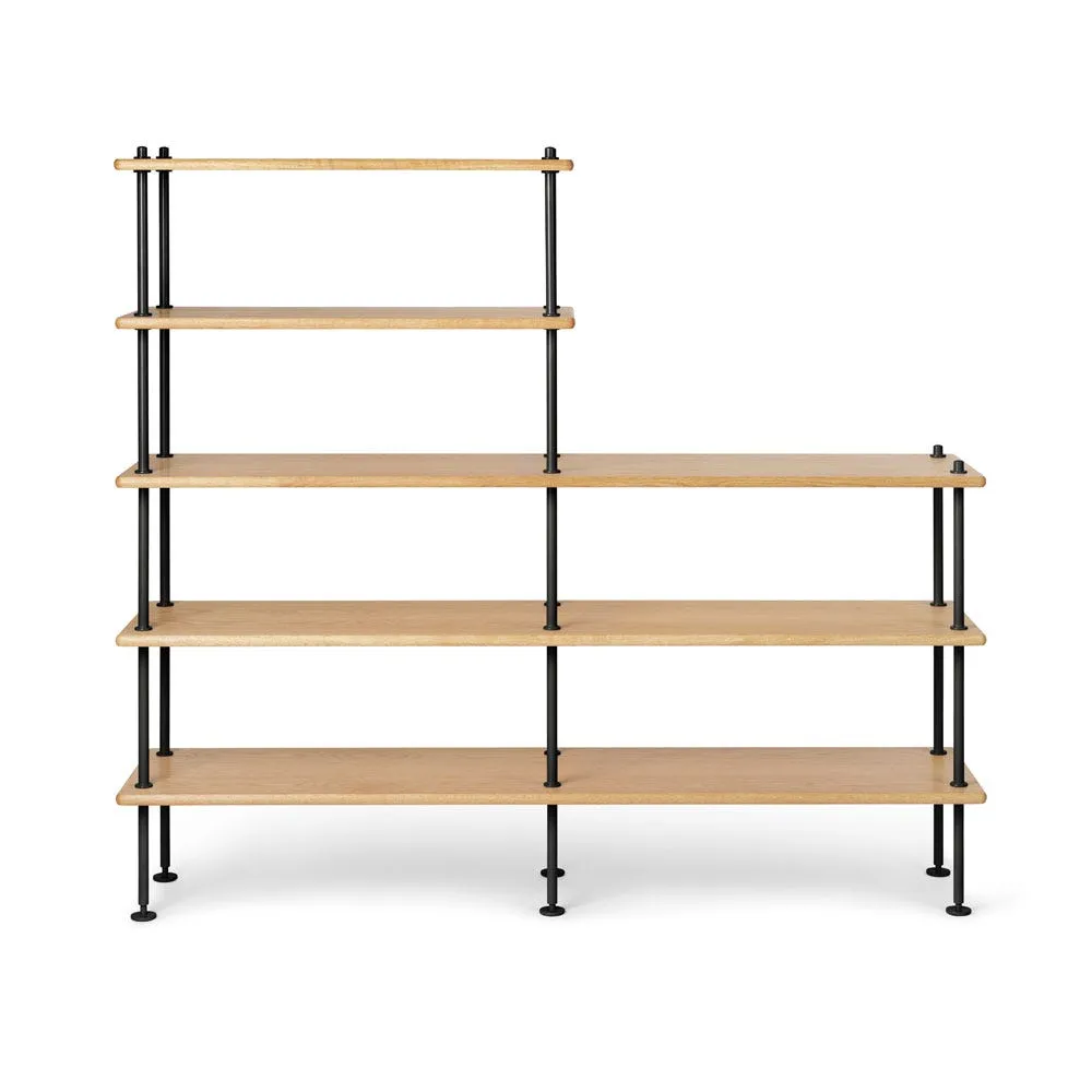 Carl Hansen & Son BM0253 Shelving System Configuration 2 Oiled Oak Black Legs 150x129cm 2
