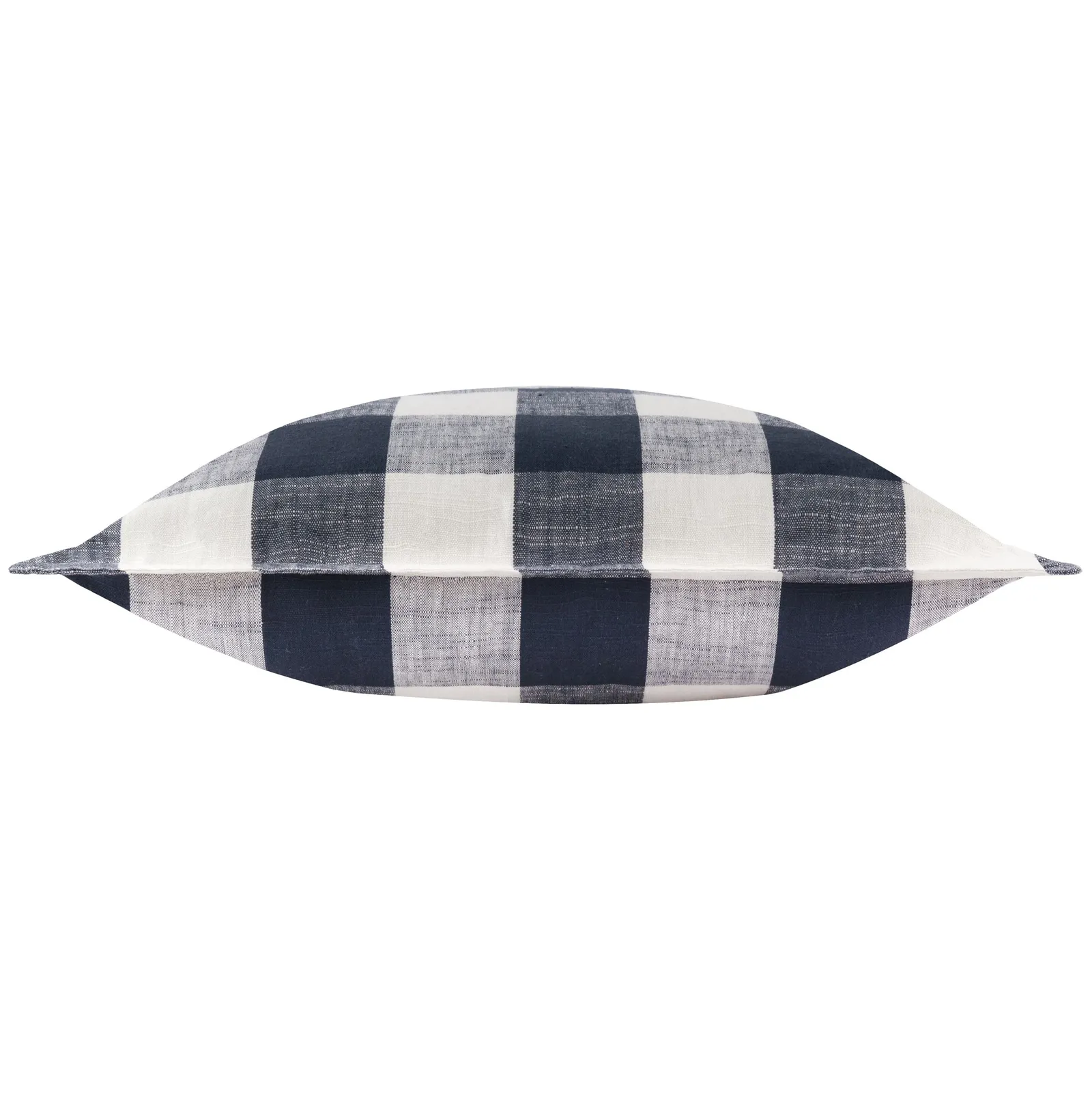 Yard Chesil Check 100% Cotton Outdoor Cushion in Navy 3