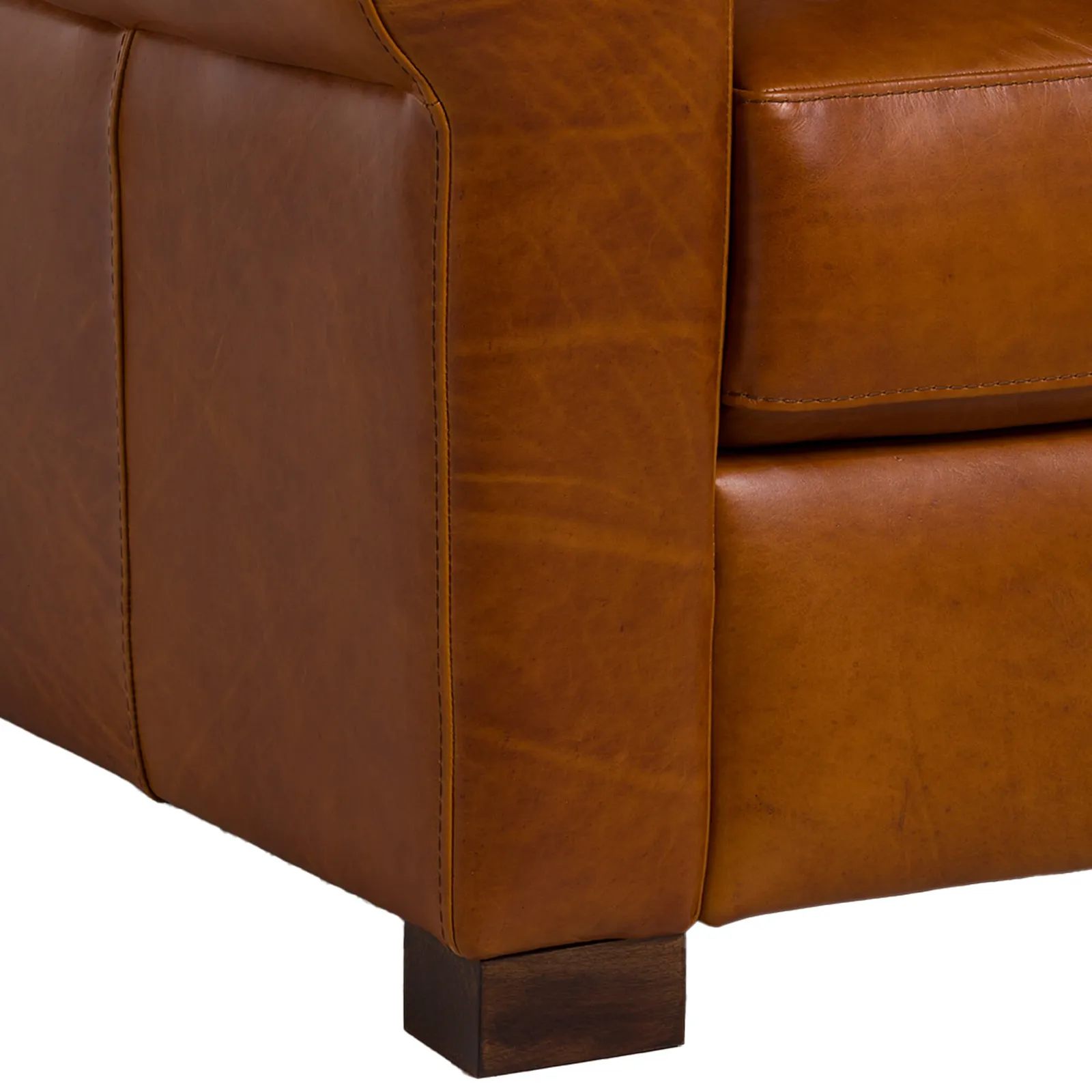 Rendola Armchair, Brown Leather | Barker & Stonehouse 6
