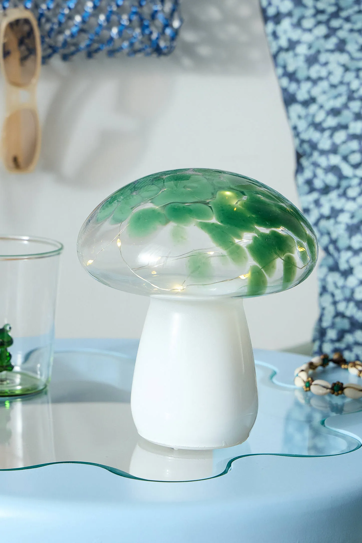 Nina Mushroom Table Lamp - Green 2